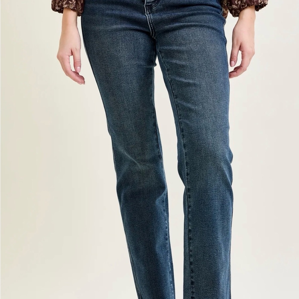 Judy Blue Lisa highrise button hem distressed Jeans
